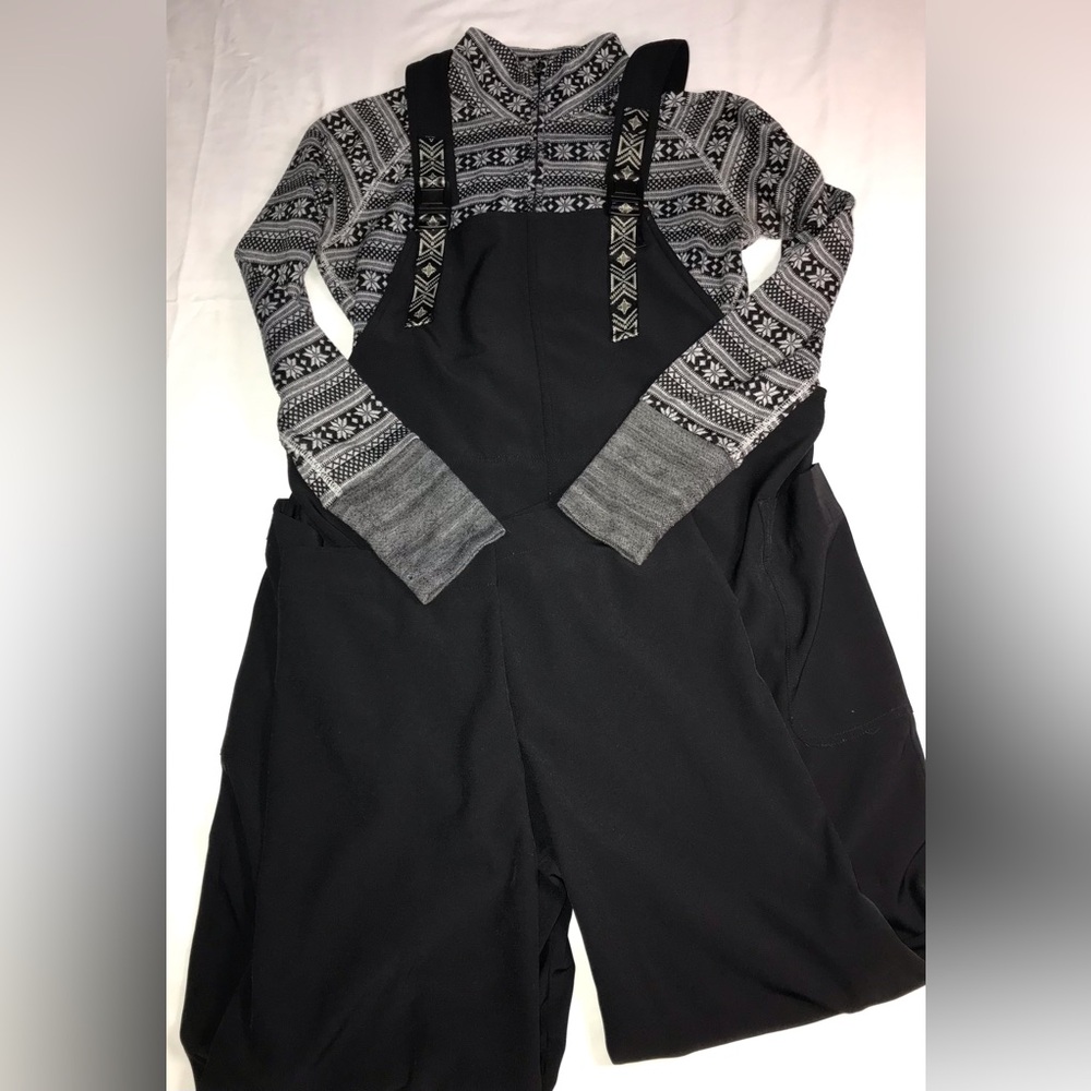 KAVU Black Overalls + Kavu top with Geometric Straps - Picture 5 of 16